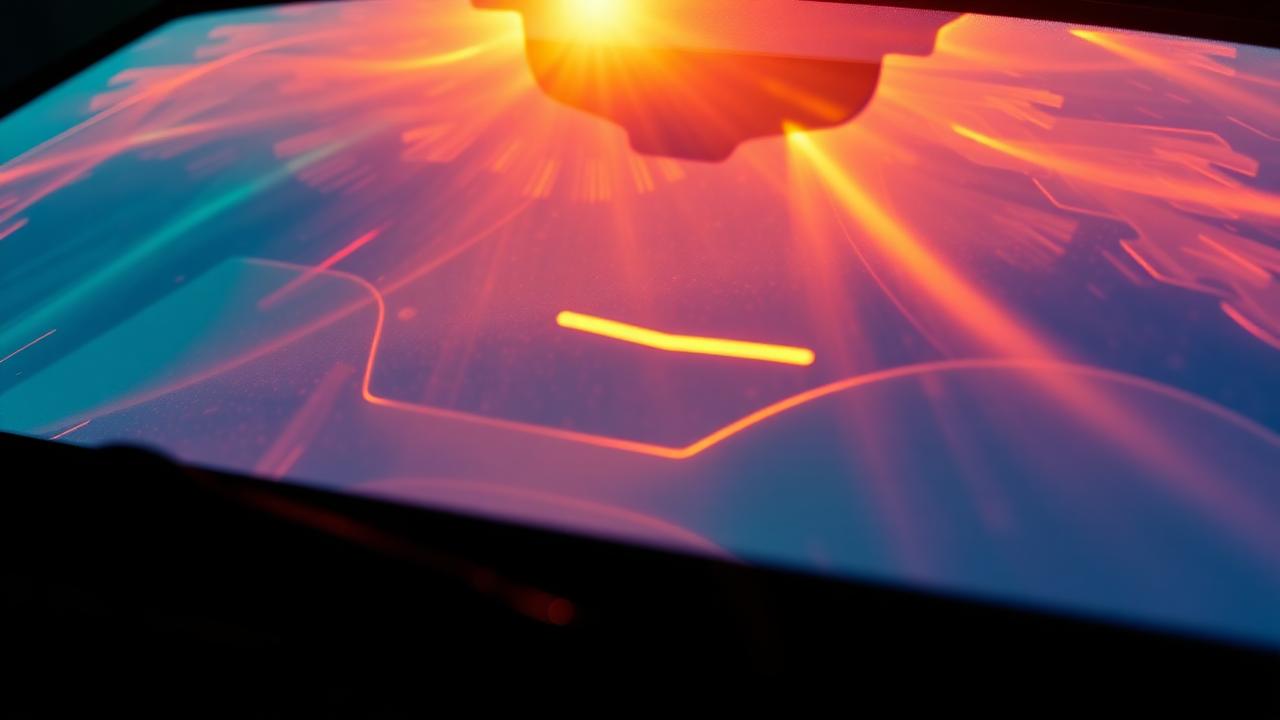 Ceramic window tint film sample held up to sunlight